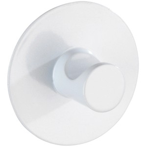 Wenko Wandhaken Savona, weiß matt, selbstklebend, für Bad und Küche.