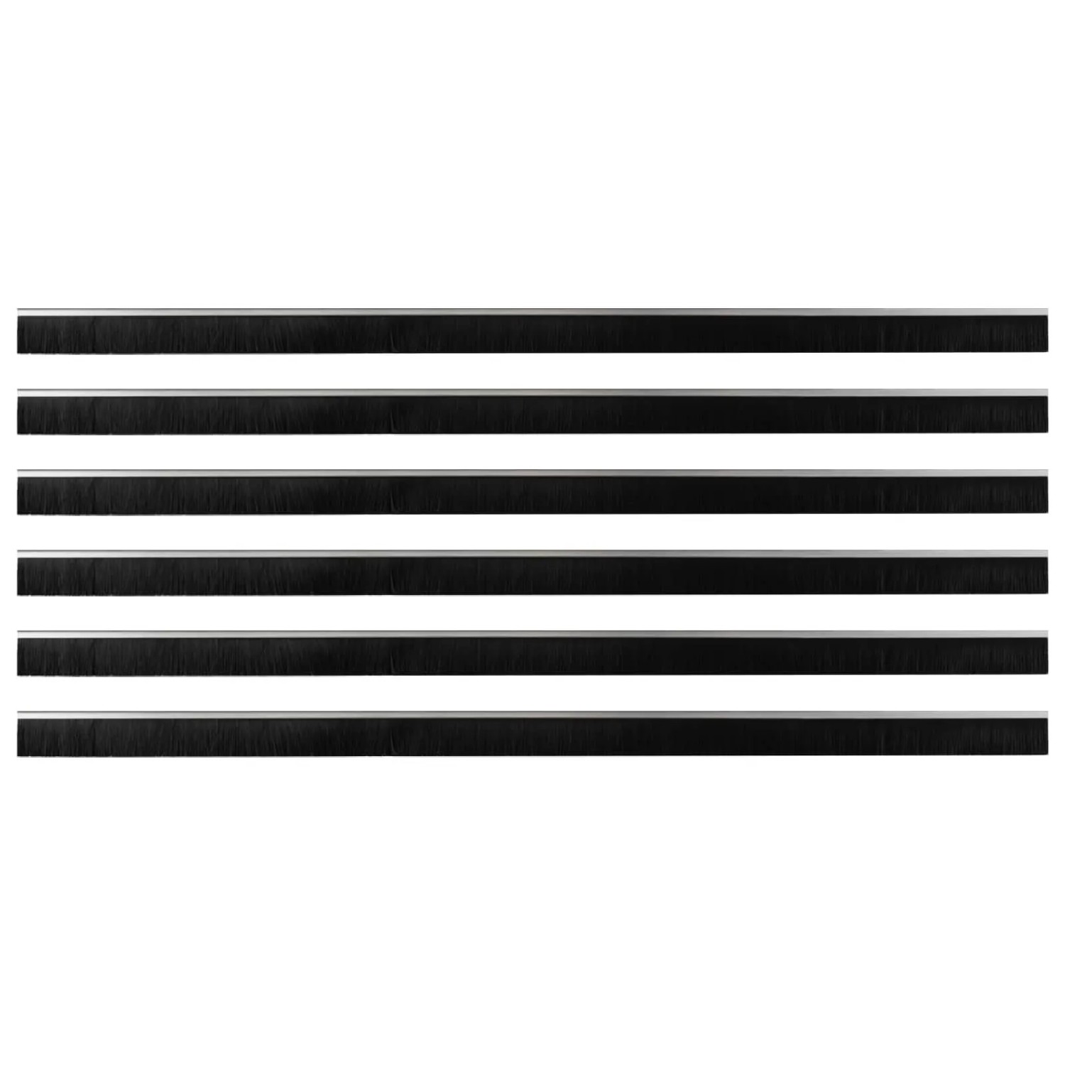 vidaXL Selbstklebende Türbürstendichtungen 6 Stk Silber 100 cm 42019478