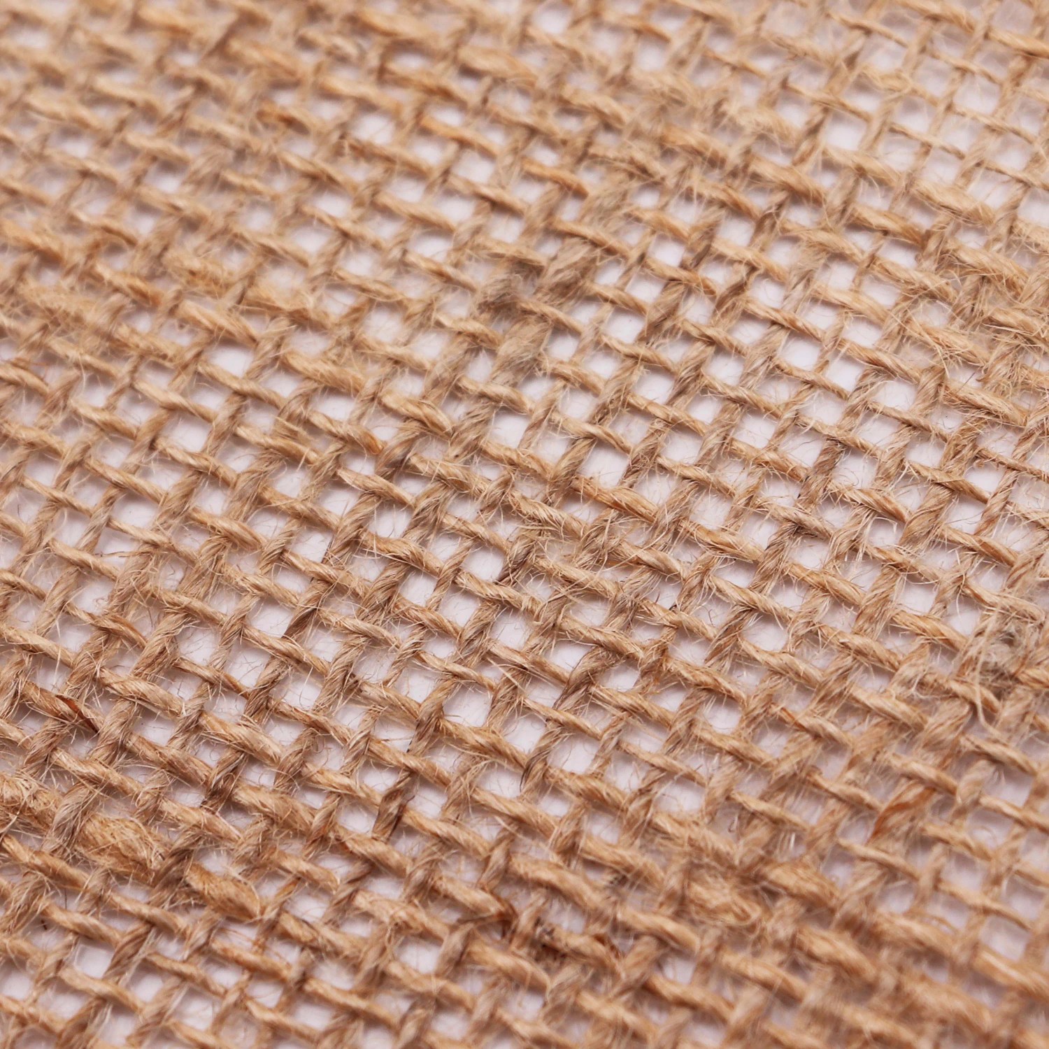 Nahaufnahme Jutegewebe, Aquagart Jutematte für Garten und Pflanzen.