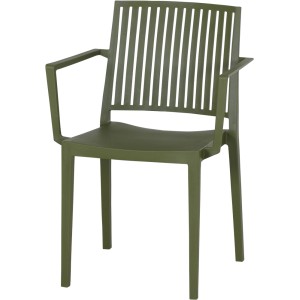Siena Garden Stapelsessel Lane, olive, aus recycelbarem Material, für Garten, Balkon und Terrasse.