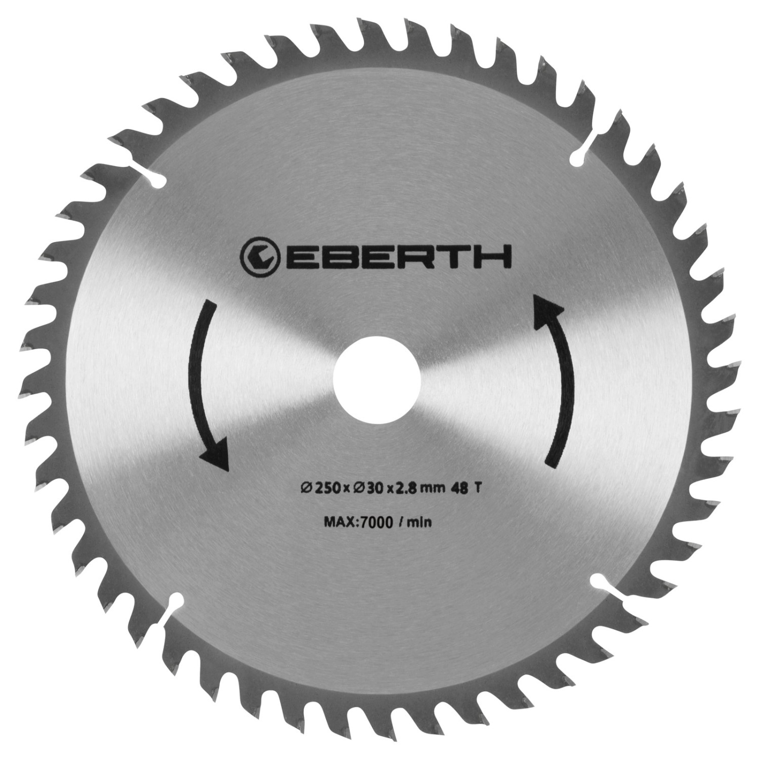 EBERTH Kreissägeblatt 250mm Durchmesser 30mm Bohrung 2,8mm Schnittbreite günstig online kaufen