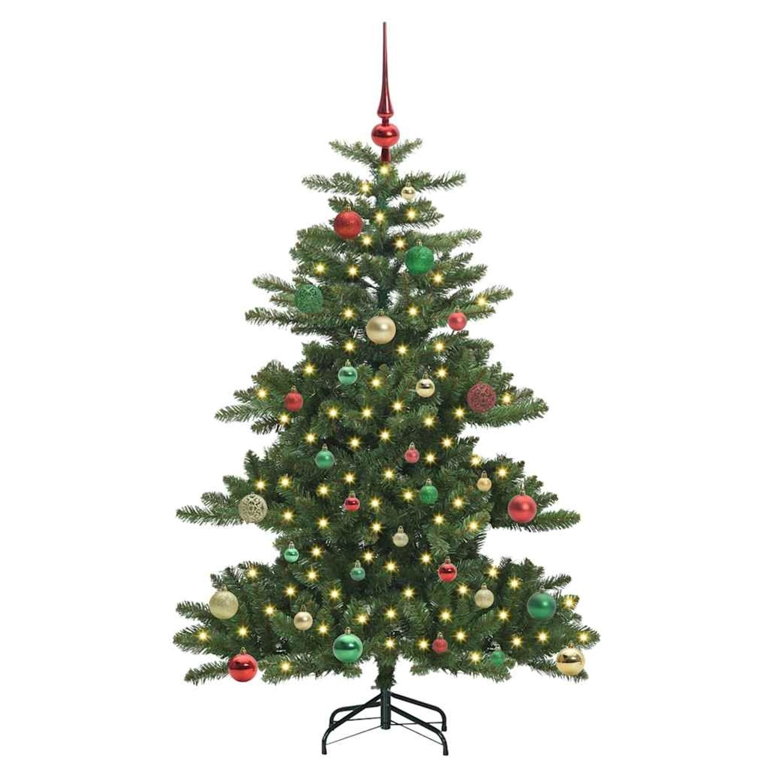 Thumbnail - vidaXL Künstlicher Klappbarer Weihnachtsbaum mit 150 LEDs 150 cm PVC 3397661