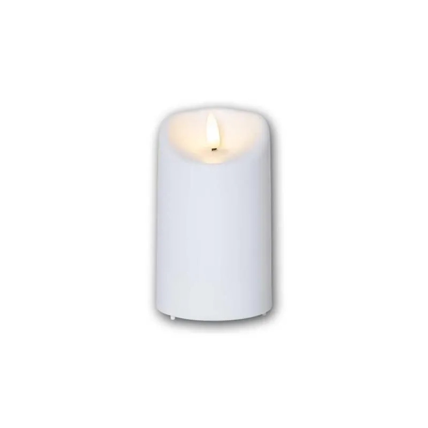 Star Trading LED Außen-Kerze 3D-FLAMME 75x13cm Timer Warmweiß