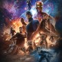 Komar Vlies Fototapete Avengers Battle of Worlds mit diversen Superhelden.