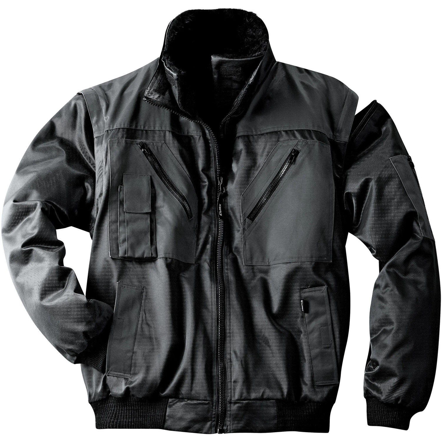 Pilotenjacke 4 in 1-Funktion schwarz/rot Pilotenjacke 4 in 1-Funktion schwarz/rot