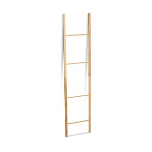 Relaxdays Handtuchleiter Bambus Natur Klappbar 180 cm x 42 cm x 2 cm 1,5 kg