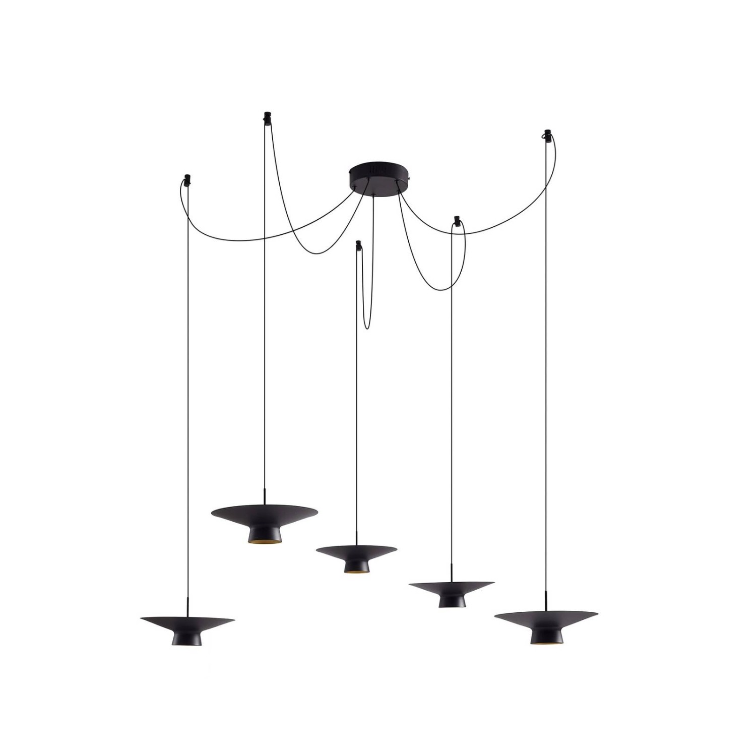 Lindby LED Norvind 10030121 Dimmbar Modern in Schwarz aus Metall 10-flammig günstig online kaufen