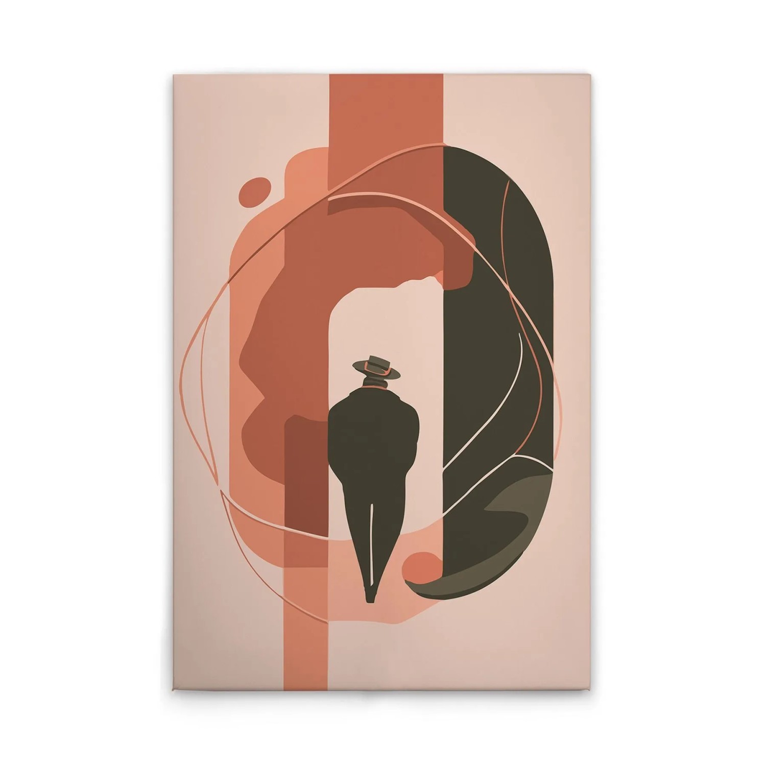 Tadessi Leinwandbild - M1-No.51684 - Mann Abstrakt - 40 x 60 cm - Querformat
