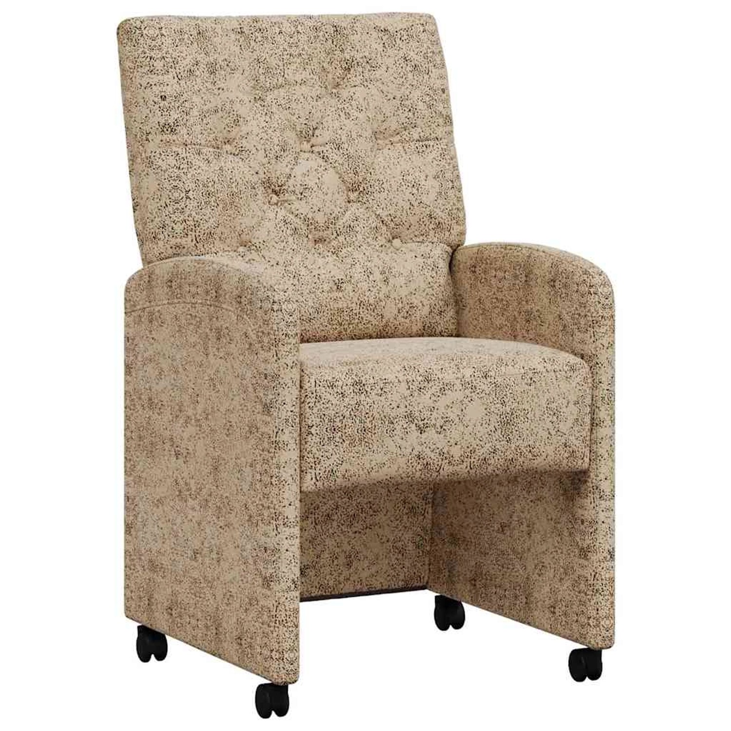 vidaXL Esszimmerstühle mit Rollen 2 Stk Hellgrau 58 x 67 x 97 cm 42017862 günstig online kaufen