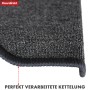 Detailaufnahme: Halbrund Anthrazit KARAT Stufenmatte London Pro mit geketteltem Rand.