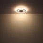 LED-Deckenleuchte Gisell, weiß matt, dimmbar mit Fernbedienung. Moderne Deckenlampe.