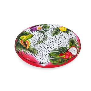 Bestway Badeinsel Fruits of Paradise, Ø 188 cm, mit tropischem Frucht-Design für Wasserspaß.
