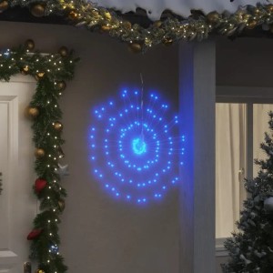 vidaXL Weihnachtsbeleuchtungen Feuerwerk 2 Stk 140 LEDs Blau 17 cm 3190514