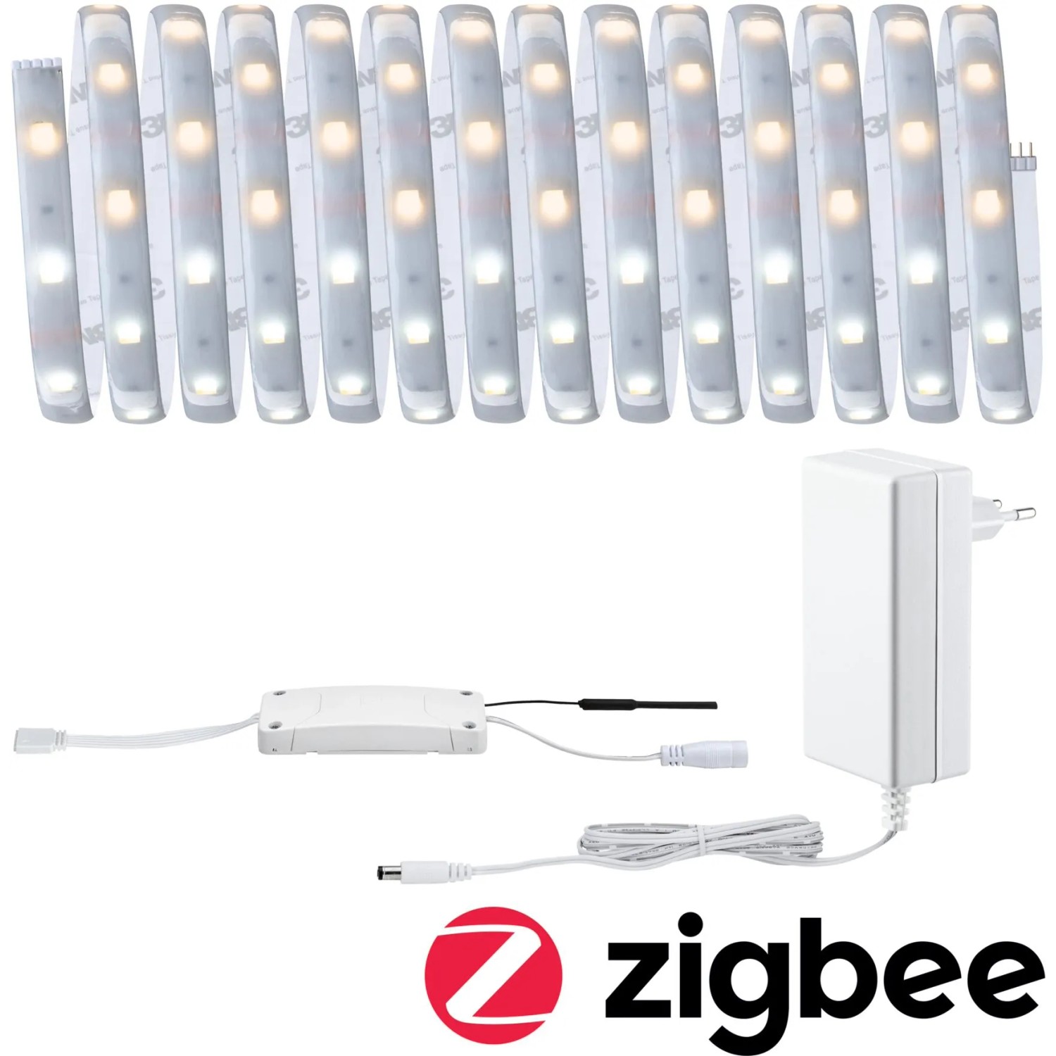 Paulmann MaxLED 250 LED Strip Basis-Set mit Trafo und Zigbee Controller, 5m