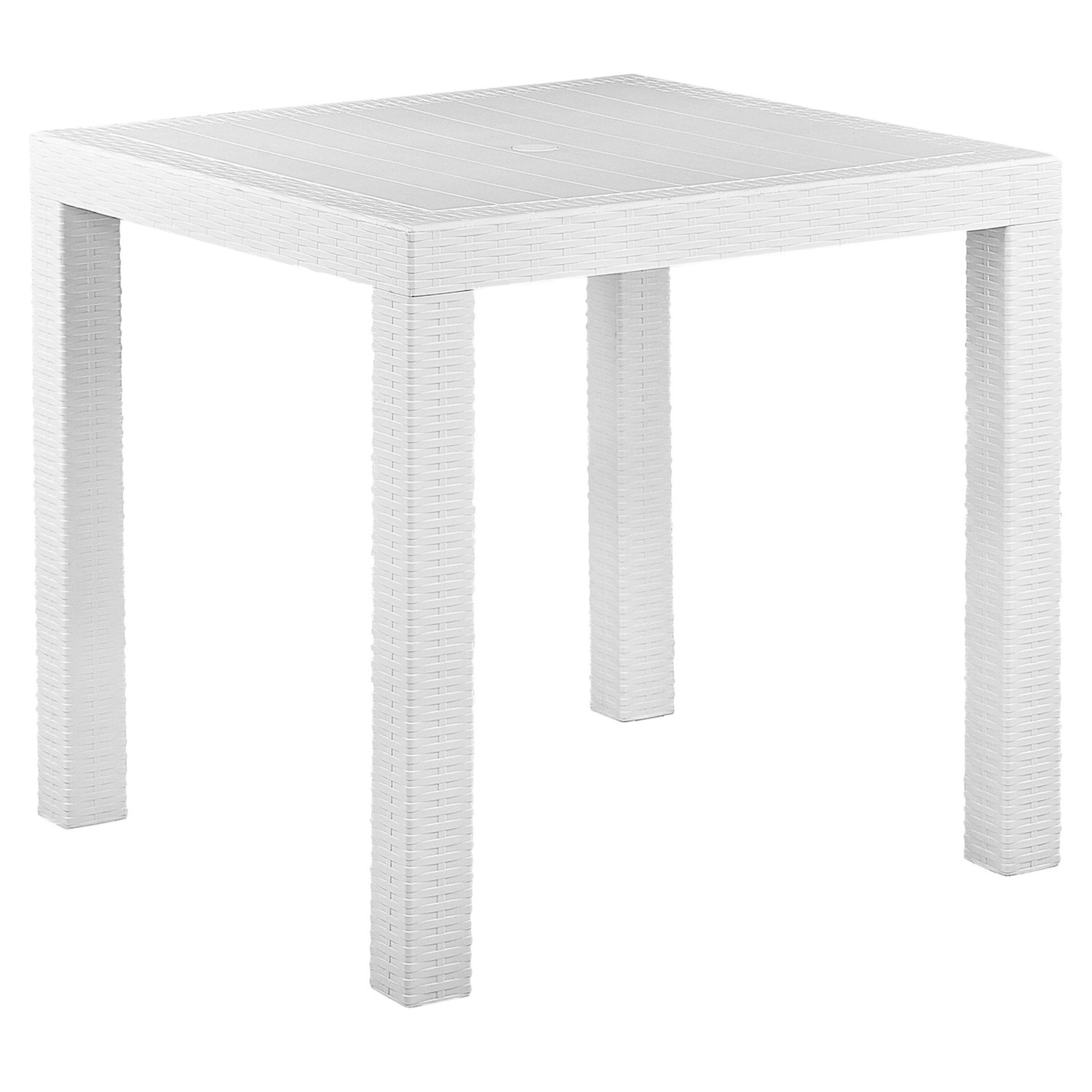Beliani Gartentisch FOSSANO Weiss 80x80x76 günstig online kaufen