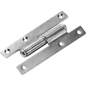 Aushebescharnier rechts, 100x62mm, Edelstahl, für bewegliche Verbindungen.