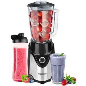 Steinborg Standmixer mit Glaskrug, To-Go Becher und Smoothies. 500 Watt Haushaltsgerät für die Küche.