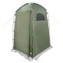 Olivgrünes vidaXL Duschzelt für Camping. Wasserfestes Umkleidezelt mit Reißverschluss und Fenster, ideal für Outdoor-Aktivitäten.