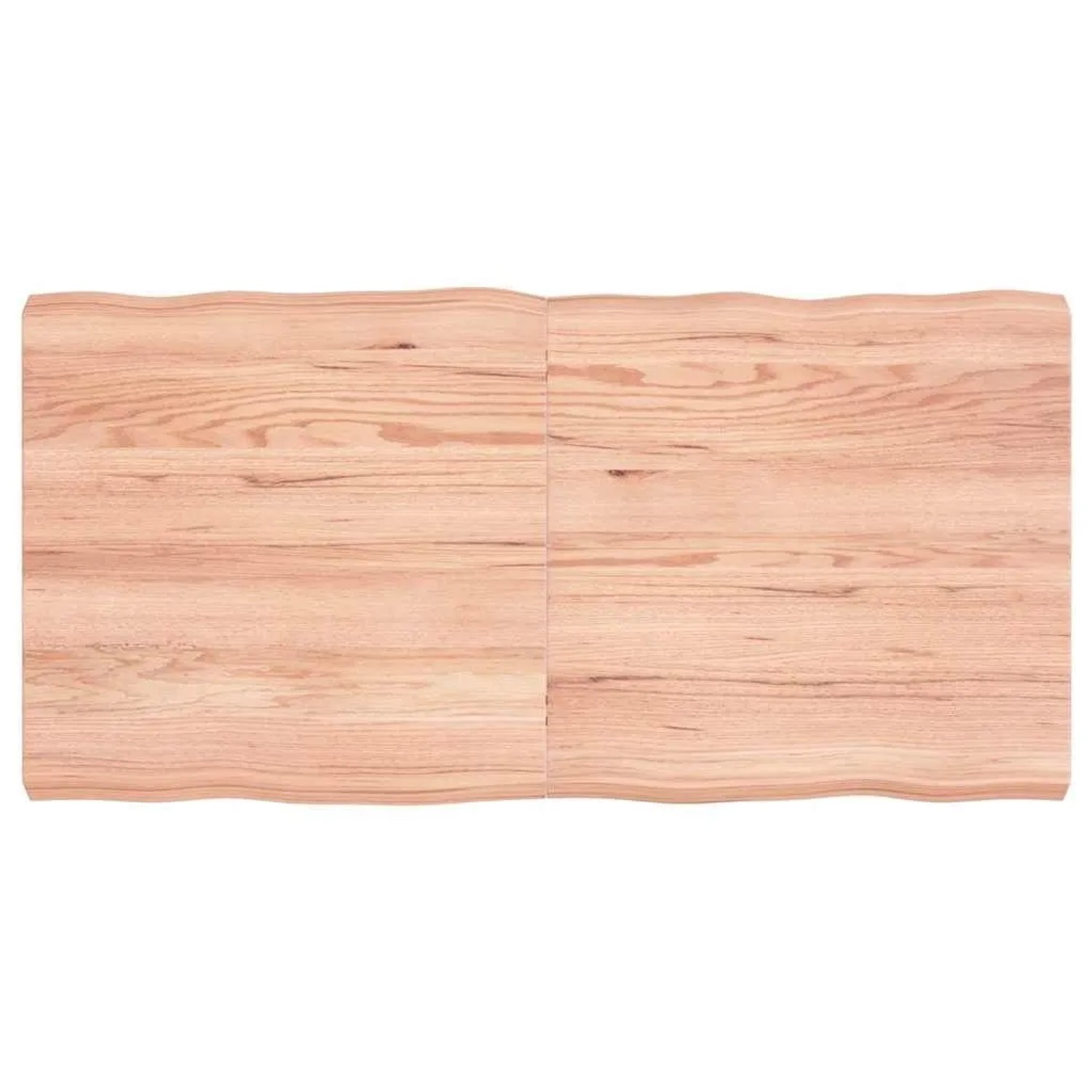 vidaXL Tischplatte 120x60x2-6 cm Massivholz Behandelt Baumkante 363961