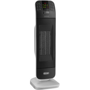 DeLonghi Keramikheizer HFX65V20 mit Fernbedienung, schwarz/weiß, für bis zu 60m³