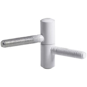 Hettich Einbohrband, Ø 15 mm, Stahl, weiß, 2 Stück. Möbelbeschlag für gefalzte Türen.