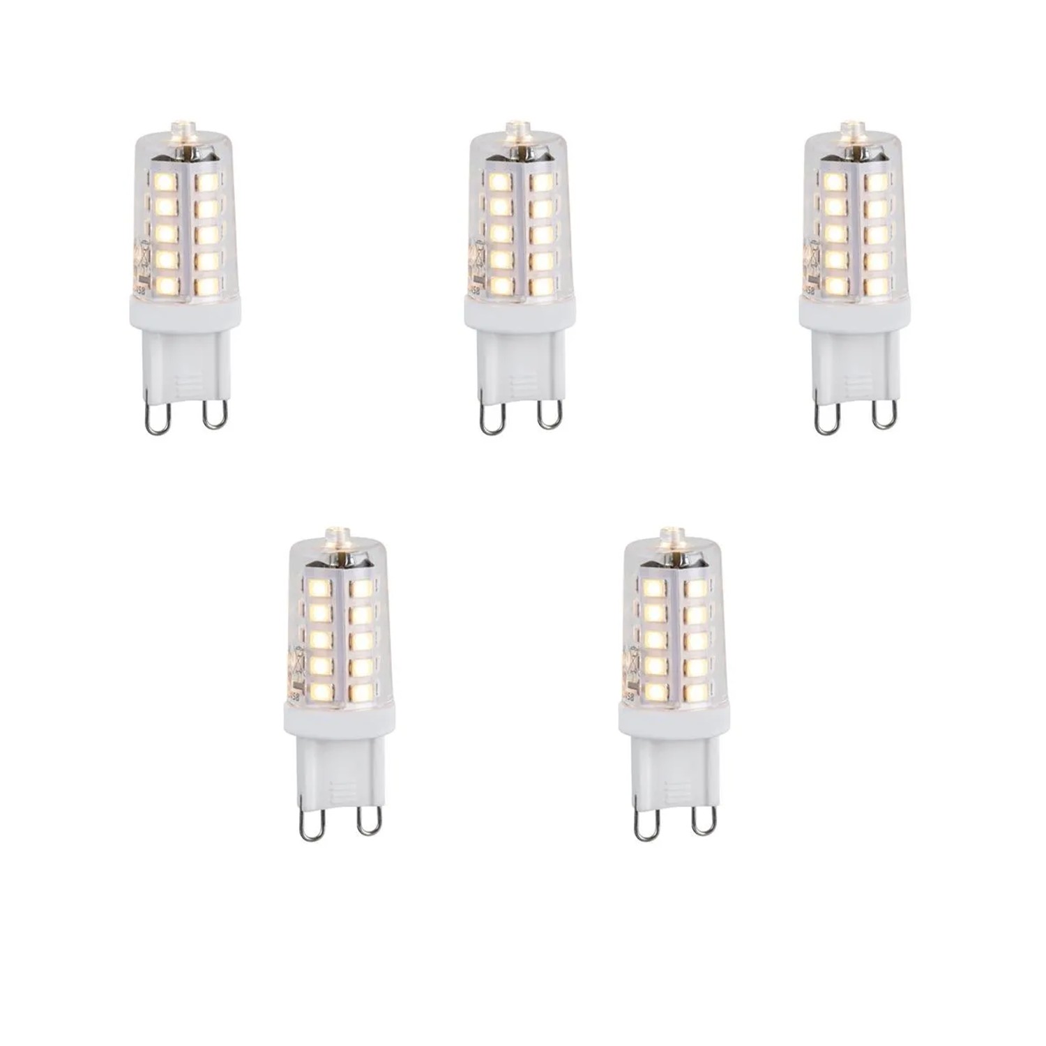 LUEDD 5er Set G9 Dimmbare LED Leuchtmittel 1,2W 100,m 2700K