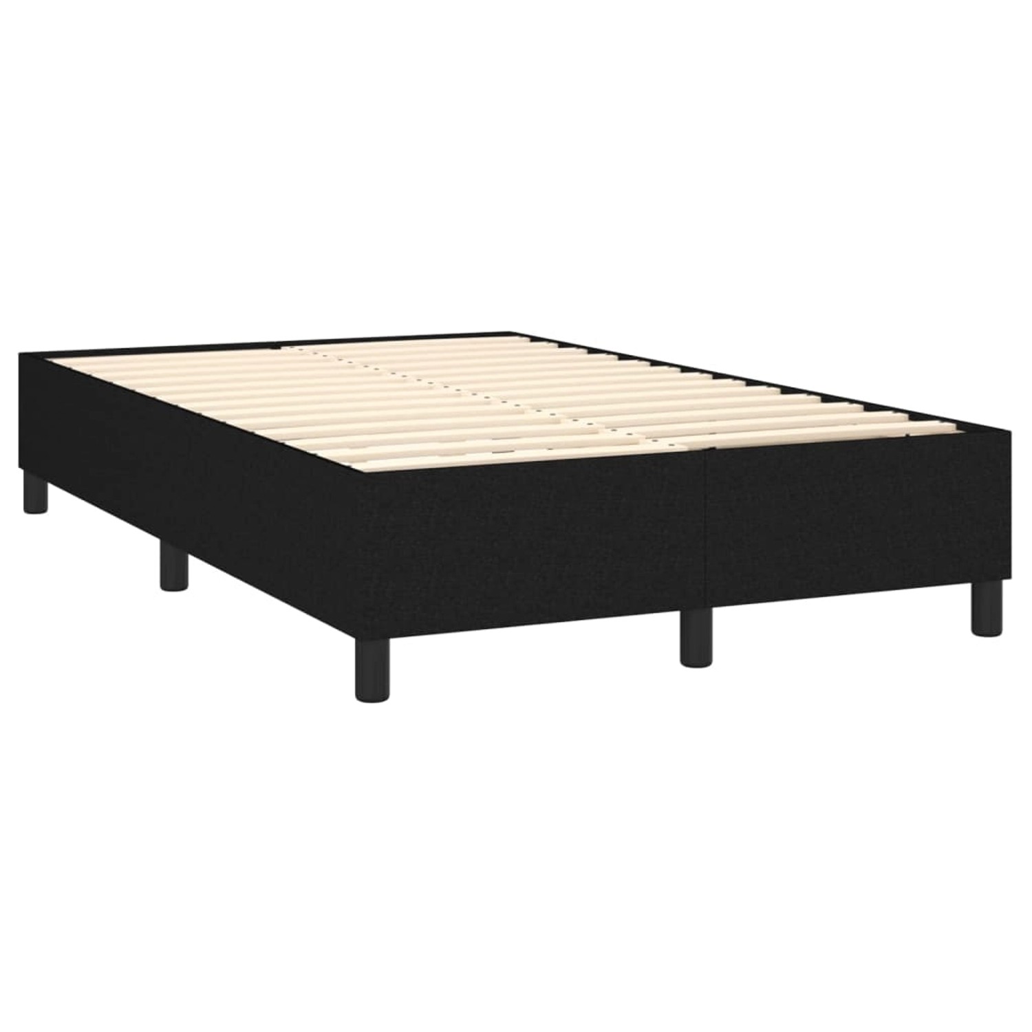 Schwarzes vidaXL Boxspringbett 120x200 cm ohne Matratze. Kategorie: Betten.