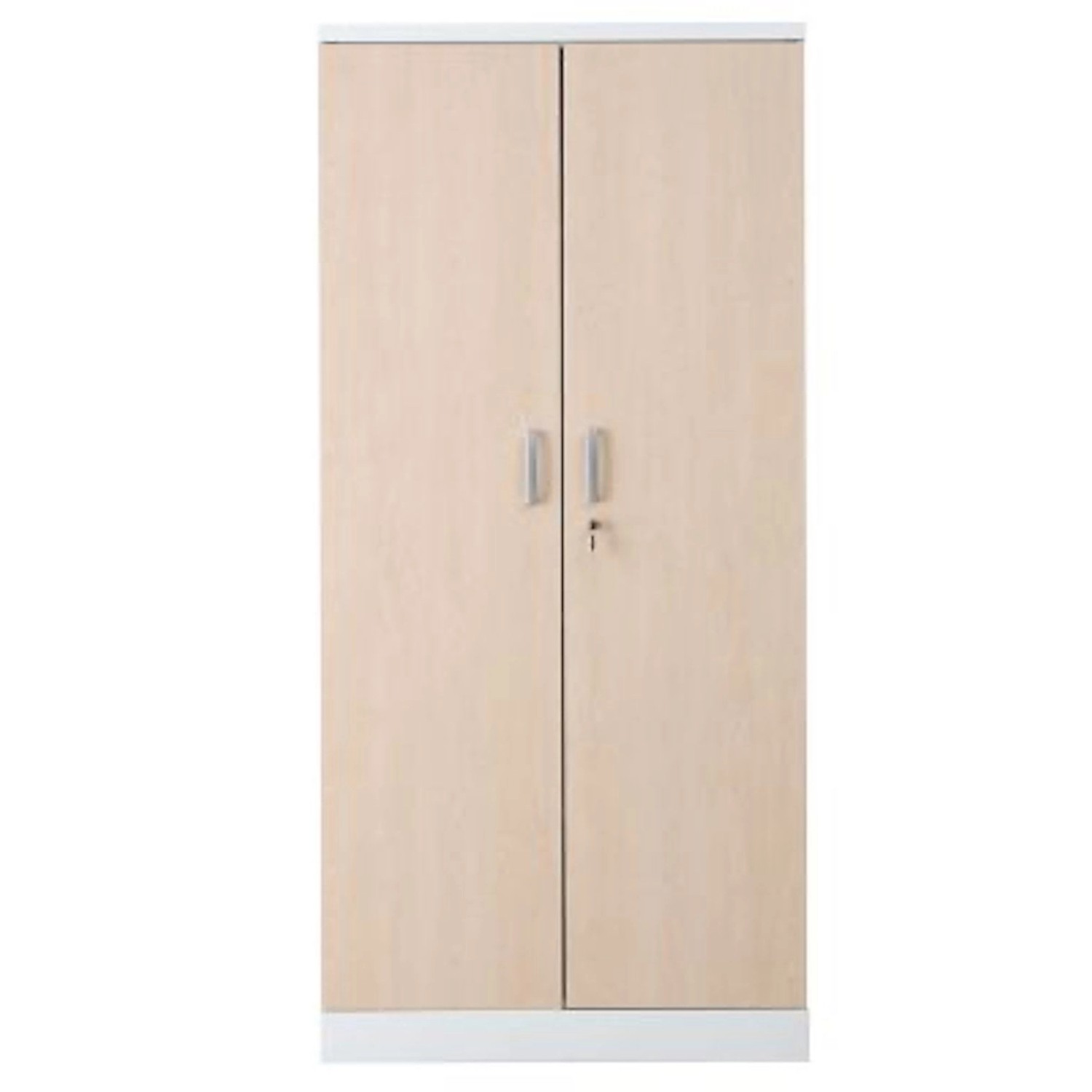 PROREGAL Aktenschrank Beetle 4 Fachböden HxBxT 195 x 92 x 42 cm Weiß & Ahor günstig online kaufen