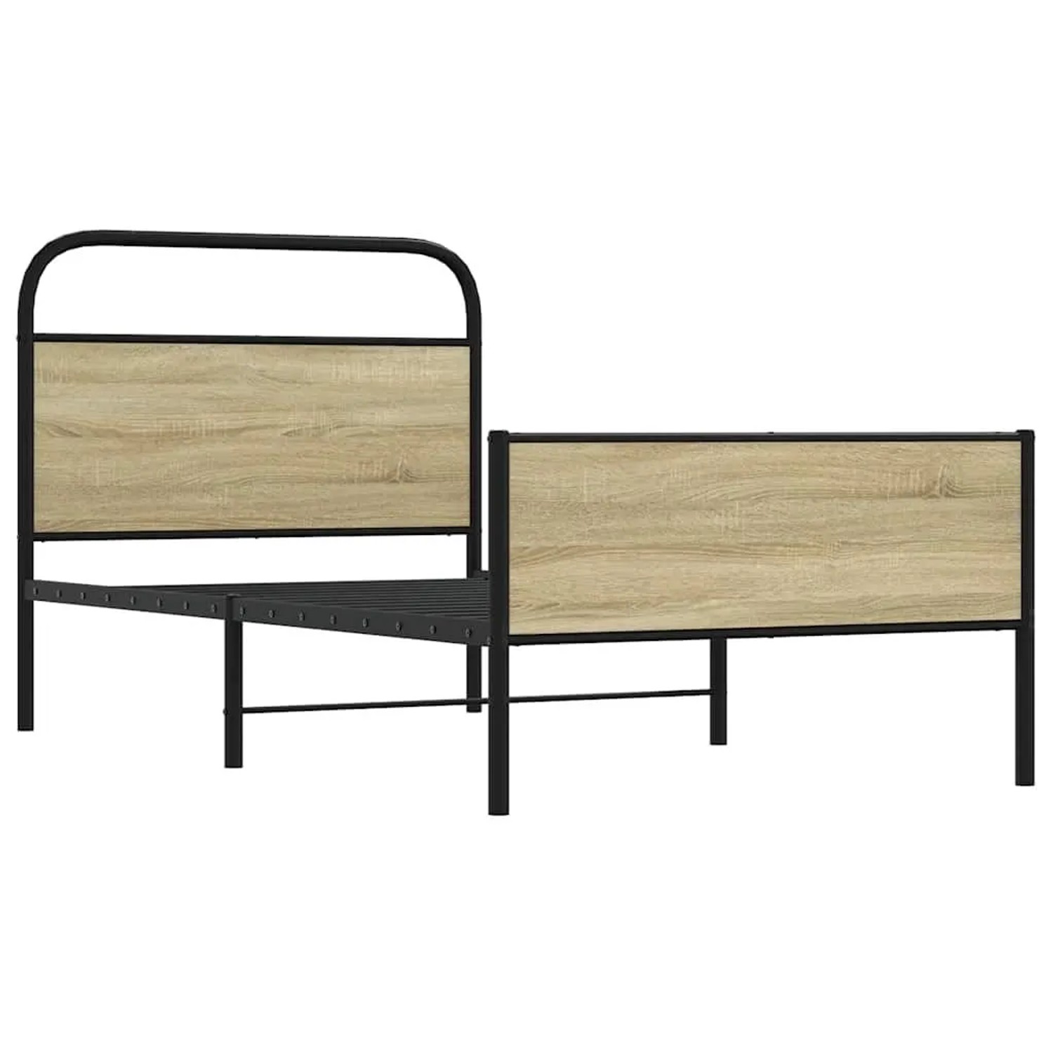 vidaXL Bettgestell ohne Matratze 90x190 cm Sonoma-Eiche Holzwerkstoff 41004 günstig online kaufen