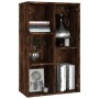 VidaXL Bücherregal/Sideboard in Räuchereiche, 50x25x80 cm, Holzwerkstoff mit 5 Fächern.