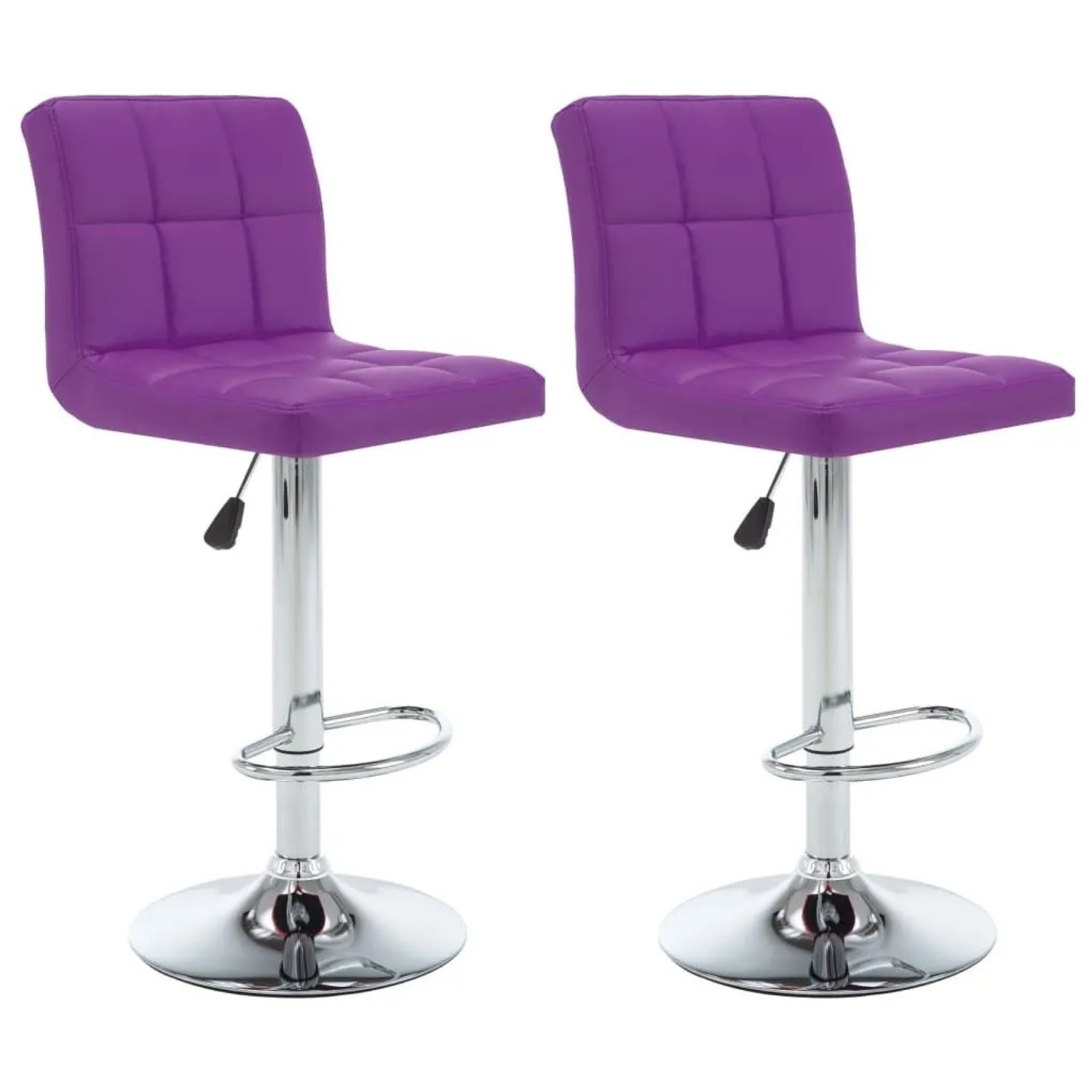 vidaXL Barhocker 2 Stk Lila Kunstleder 323641