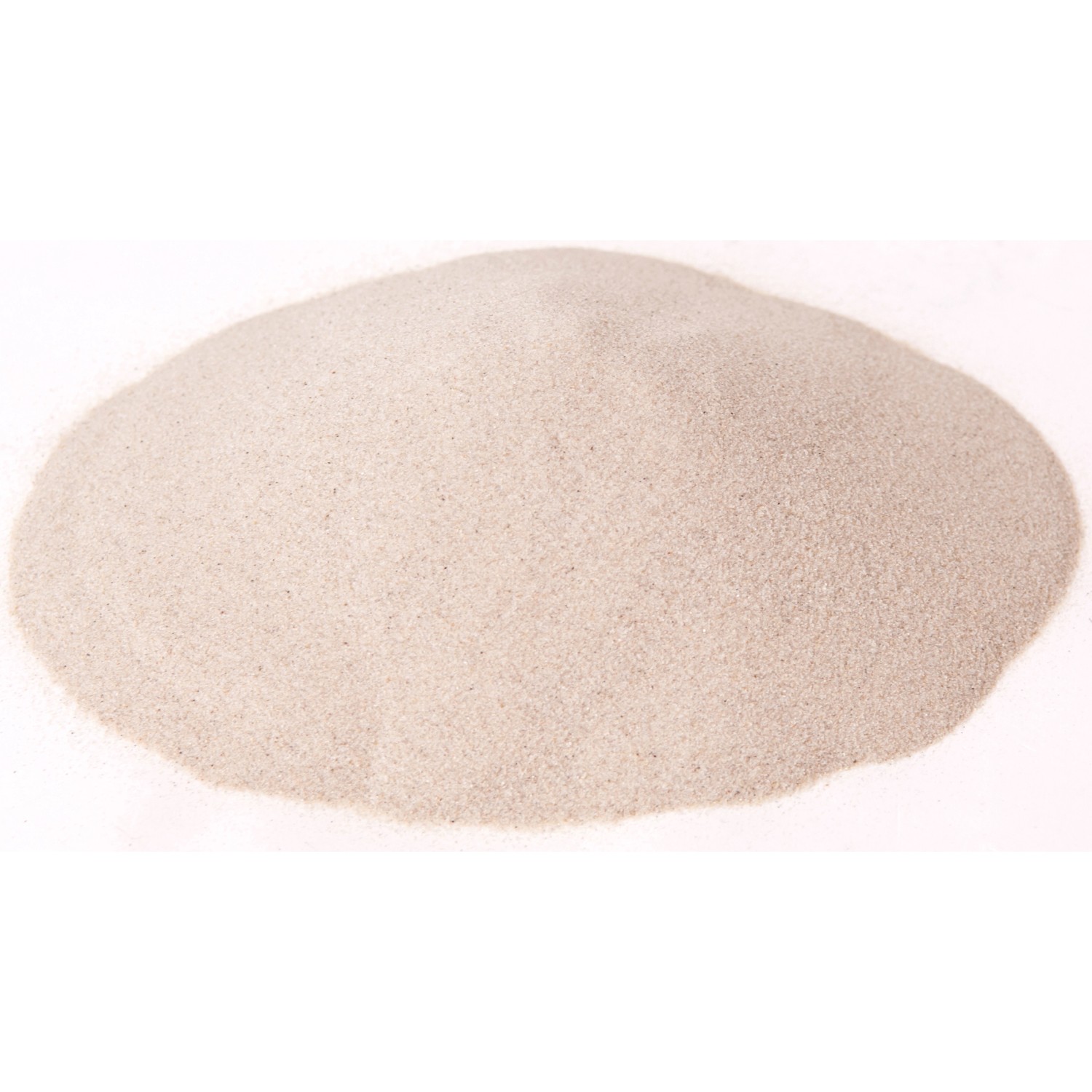 Heller Quarzsand, Körnung 0,1-0,3 mm, geeignet für Fugen und Flächen.