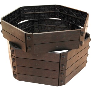 KHW Komposter Aufbausatz, 250 l, anthrazit, zur Erweiterung des Komposters SK 550.