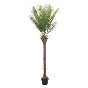 ML-Design künstliche Palme, 180 cm, im Topf. Dekorative Kunstpflanze für Wohnraum und Büro.