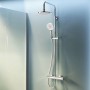 AM.PM X-Joy Duschsystem mit Thermostat, Regendusche und Handbrause, Chrom.