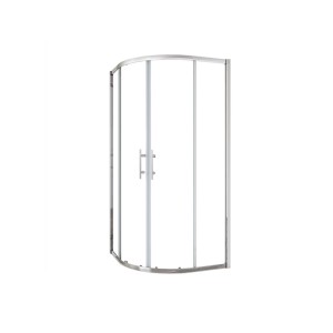 Duschparadies Duschkabine 80x80x185cm Runddusche 5mm Nano Glas Dusche Viertelkreis Duschabtrennung Duschtür Schiebetür