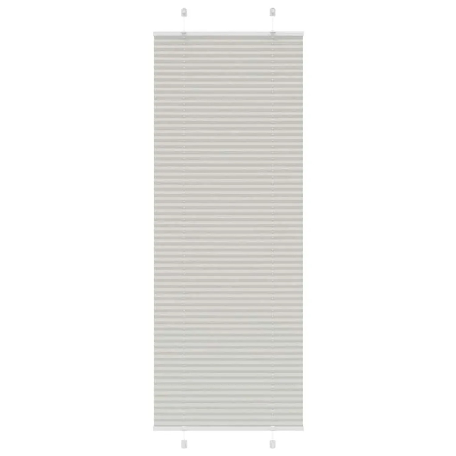 vidaXL Plissee Hellgrau 80x200 cm Stoffbreite 79,4 cm Polyester 4015360 günstig online kaufen