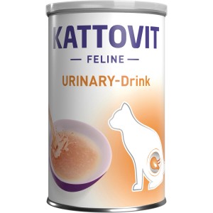 Kattovit Feline Urinary Drink Huhn, Spezialfutter für Katzen zur Unterstützung der Harnwege, 135ml Dose.