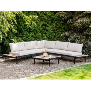 Beliani Lounge Set BELLARIVA Cremeweiß