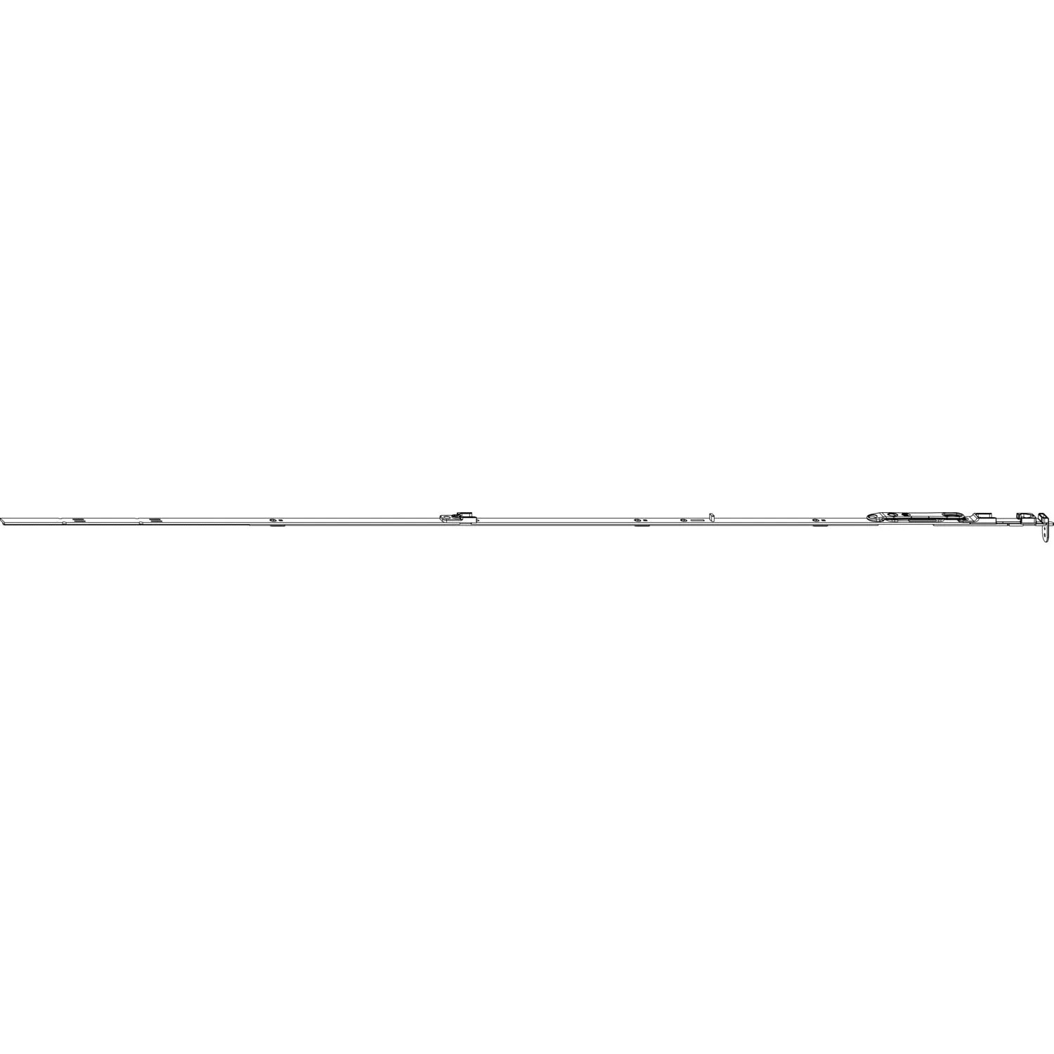Maco Fenstergetriebe für Holzfenster Stulpflügelgetriebe Fix & Variabel Euronut Gm 400 Flügelfalzhöhe 801-1000mm Größe 2A