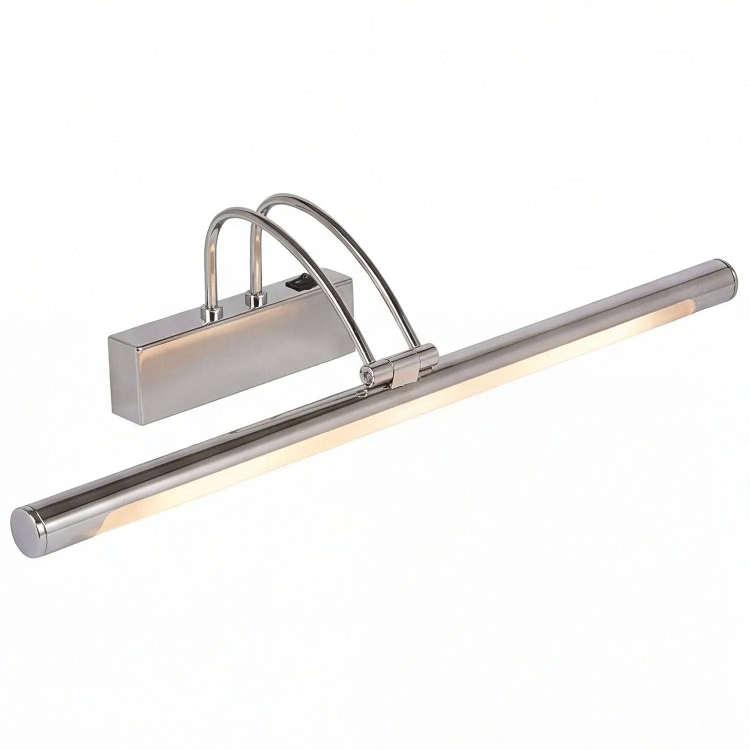 Licht-Erlebnisse LED Bilderlampe Verstellbar 68 CM Breit Chrom 3000 K Modern Metall