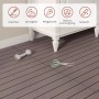 WOLTU WPC Terrassendielen Holz-Optik 30x60cm 12 Stück/2 m² Braun_4