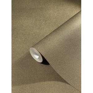 Glööckler Vliestapete Imperial Uni Gold, goldfarbene Tapete auf Rolle.