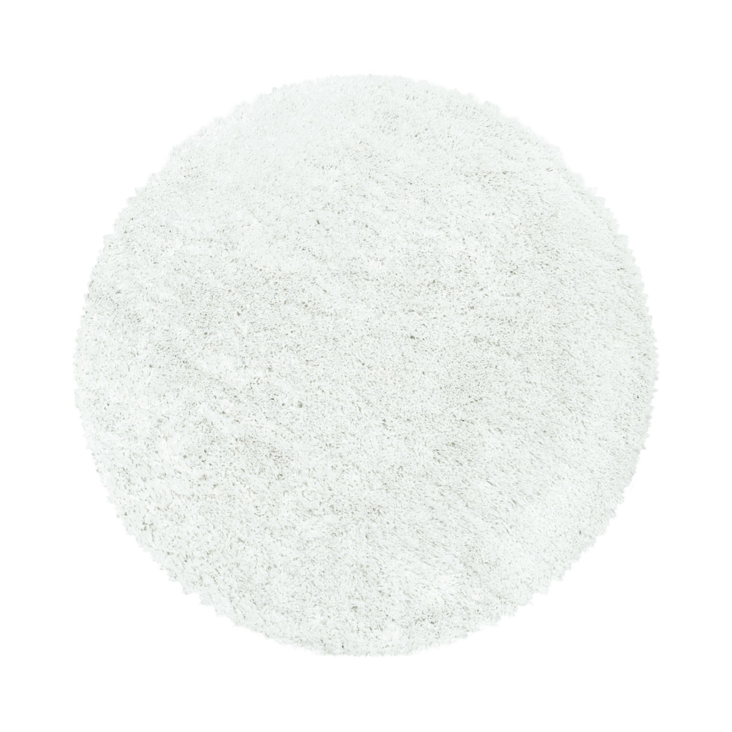 Ayyildiz Hochflorteppich Fluffy 3500 Weiß Ø 80 cm
