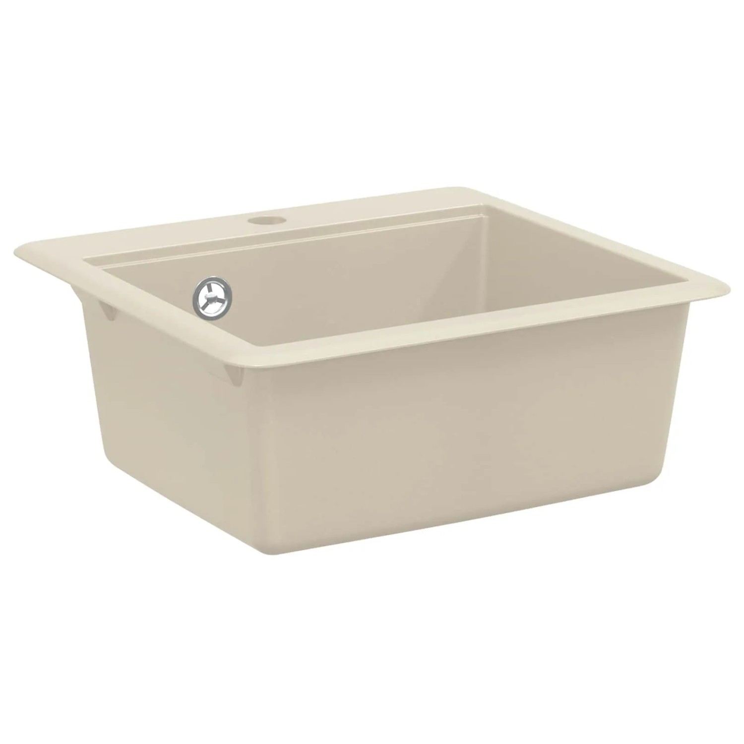 vidaXL Waschbecken Beige 470 x 440 mm Granit 42028406