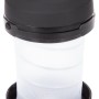 Westline Camping Lampe Profi: Kompakte, schwarze Campinglampe mit Tragegriff.
