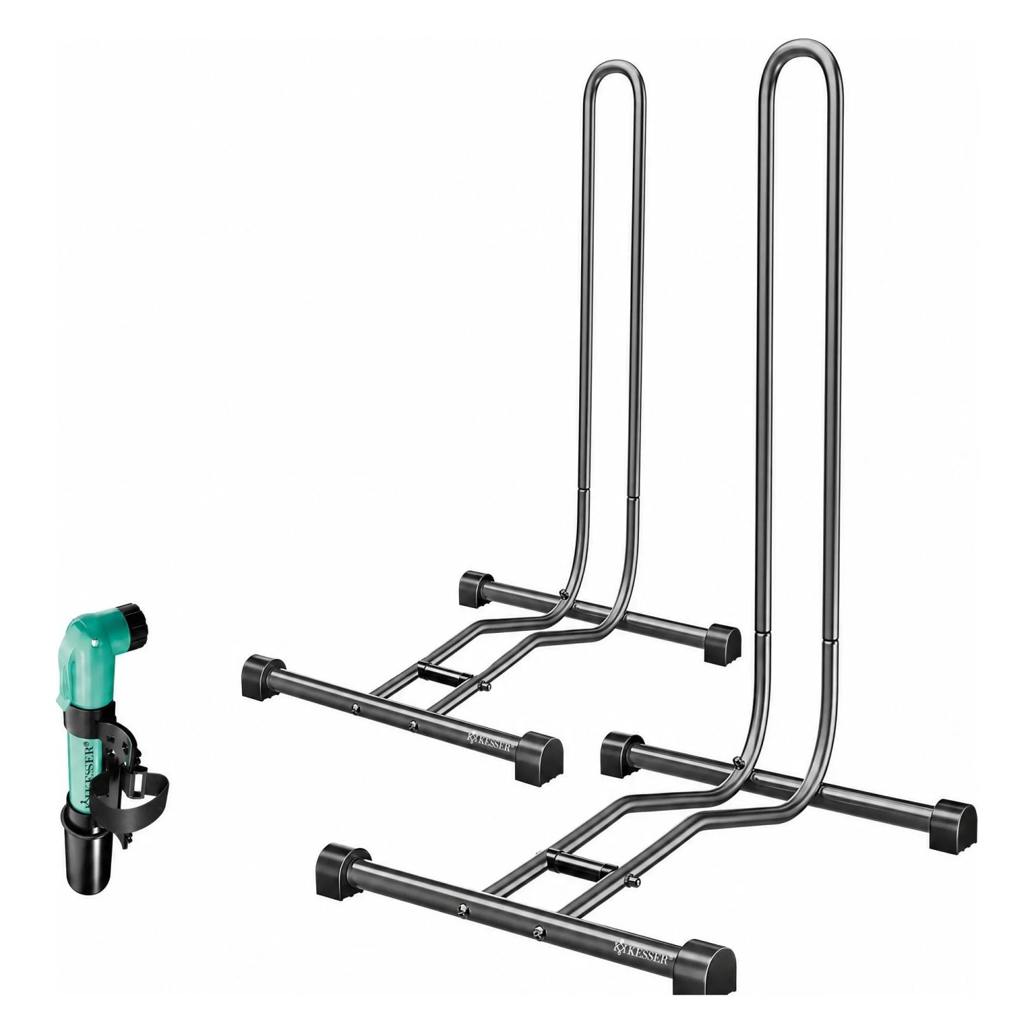 KESSER Fahrradständer Freistehend für Reifen Bis 65 mm Anthrazit 2er Set
