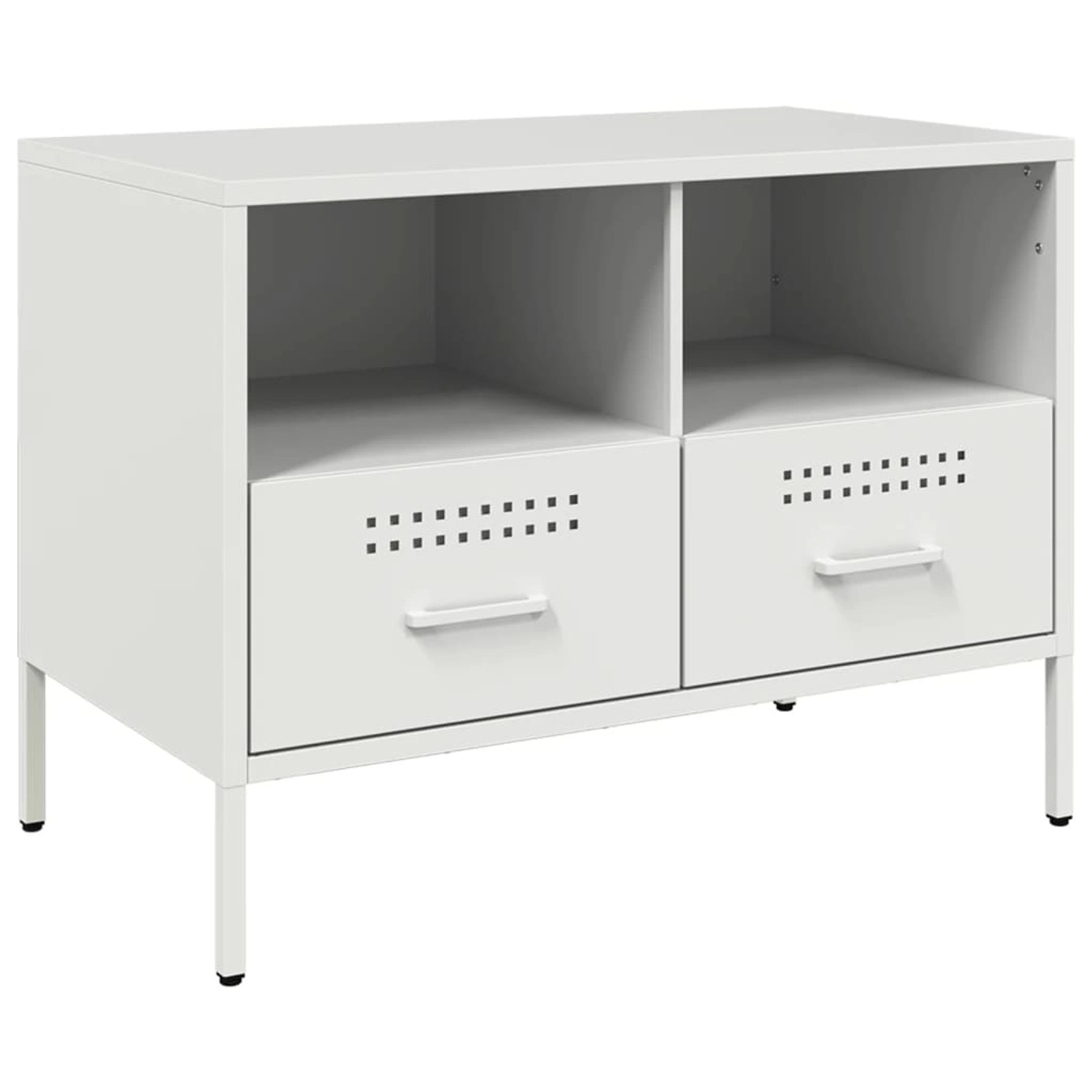 vidaXL TV-Schrank Weiß 68x39x50,5 cm Stahl 843052 günstig online kaufen