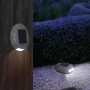 3er Set Globo LED-Solarleuchten in Steinoptik, grau. Dekorative Außenbeleuchtung aus Kunststoff.