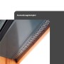 Installierter Daprona Aluminium Lüftungswinkel, silber, perforiert für Fassaden-Belüftung und Schutz vor Kleintieren.